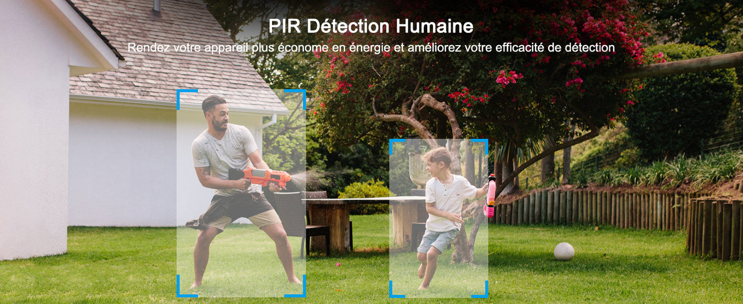 pack-cameras-surveillance-solaire-wifi-vision-nocturne-detection PIR détection humain