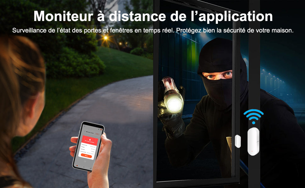 Capteur d’ouverture ZigBee pour porte et fenêtre – surveillance de l'ouverte de vos portes a temps réel