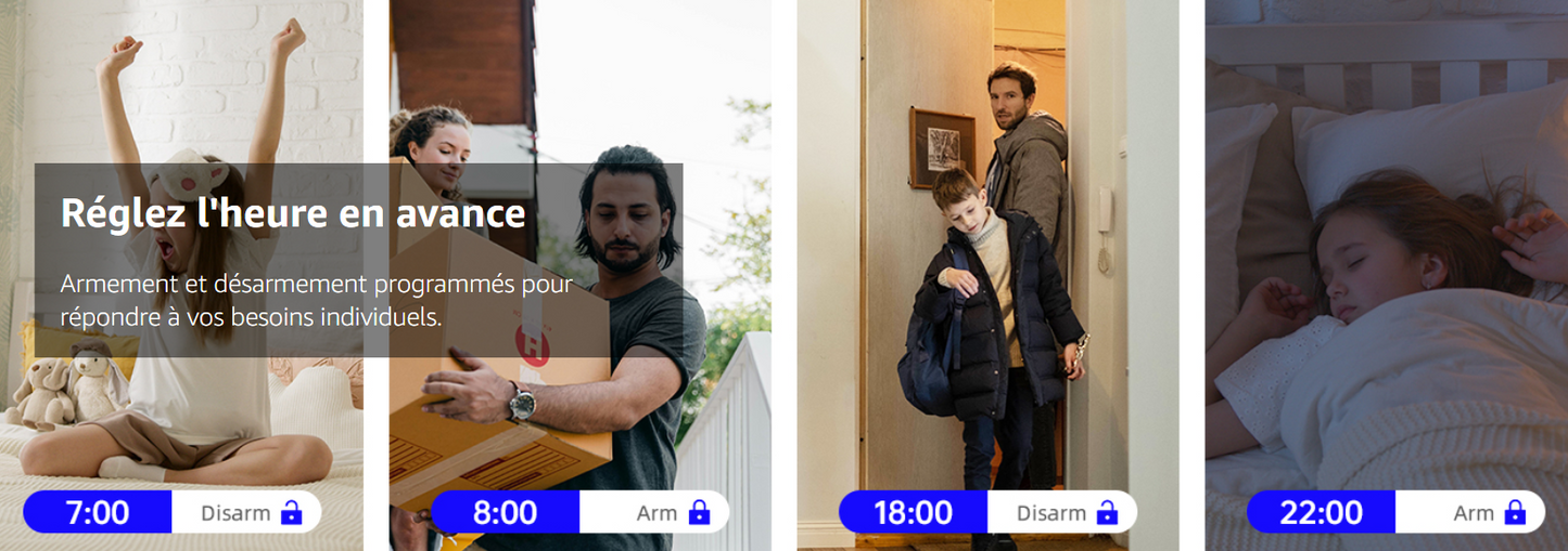 Système d’Alarme WiFi PGST – Maison Intelligente avec Capteurs, Télécommandes & App Mobile Tuya
réglable a tout moment