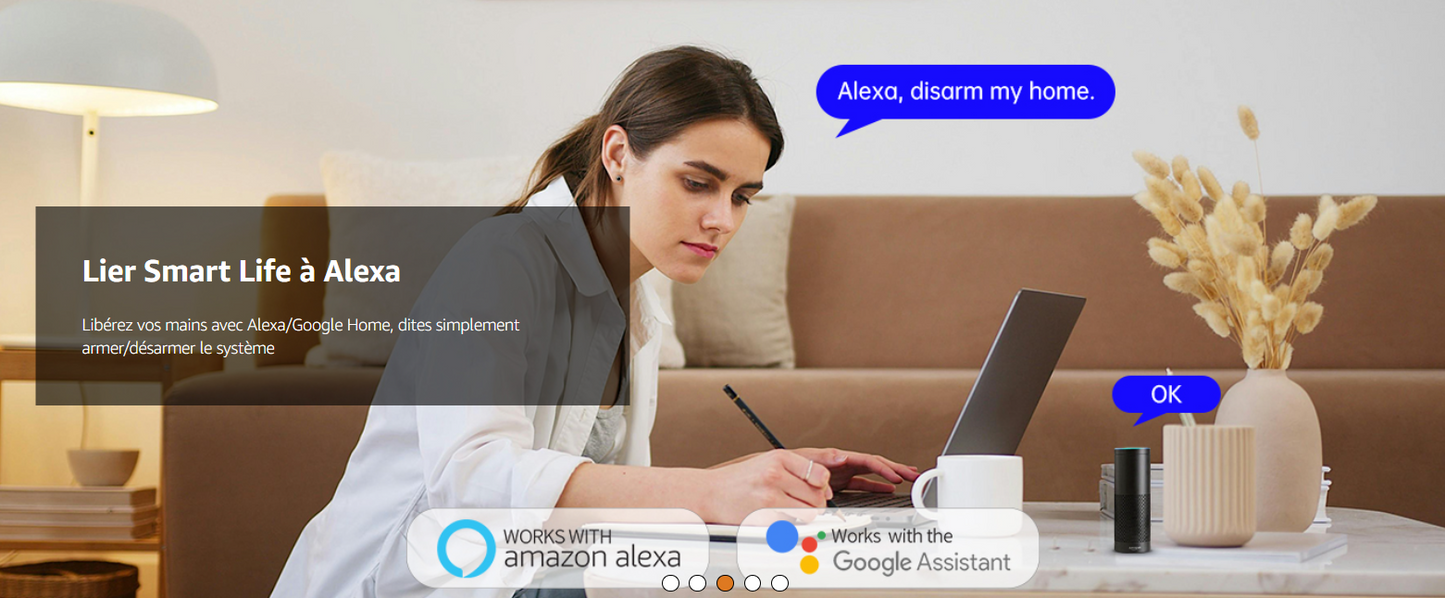 Système d’Alarme WiFi PGST – Maison Intelligente avec Capteurs, Télécommandes & App Mobile Tuya