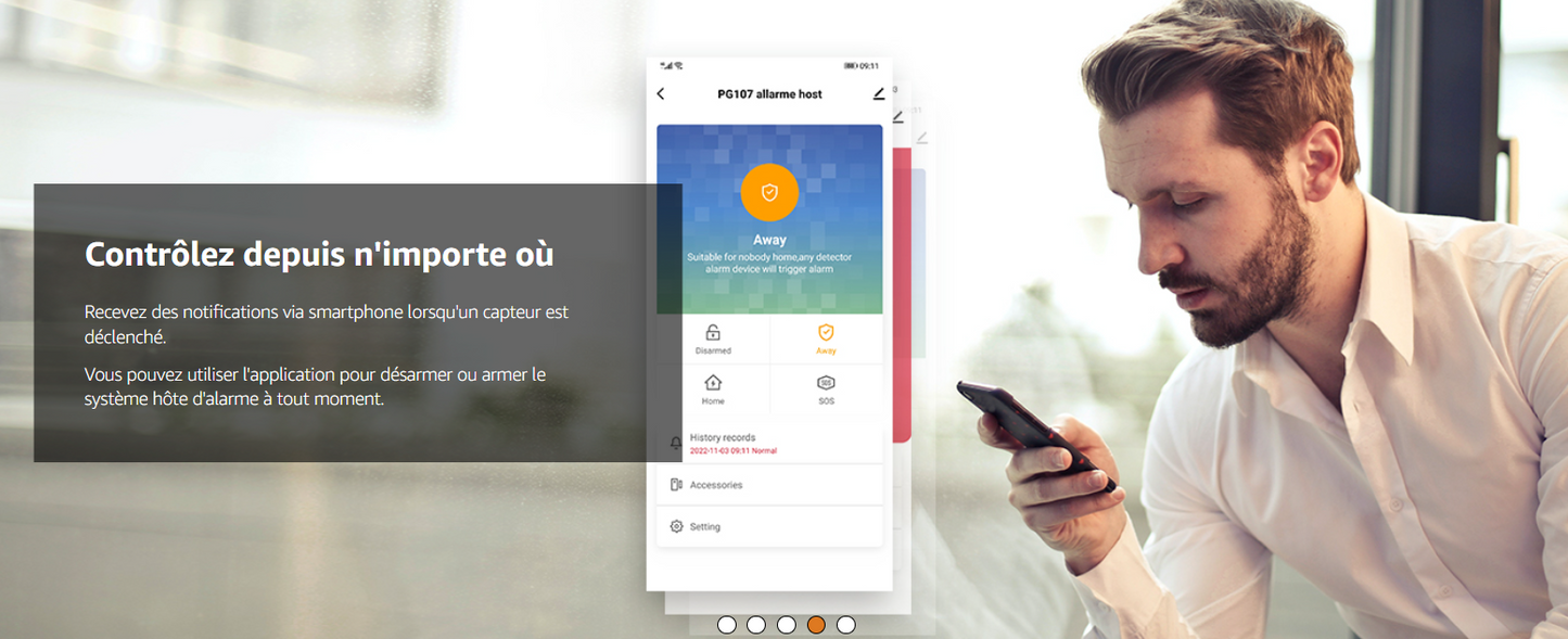 Système d’Alarme WiFi PGST – Maison Intelligente avec Capteurs, Télécommandes & App Mobile Tuya
contrôlez depuis n'importe ou