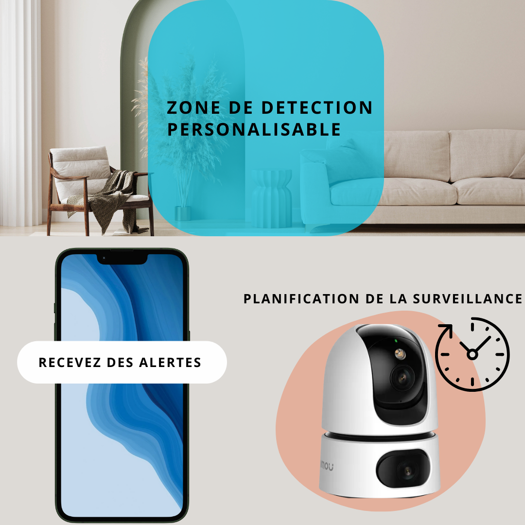 Caméra WiFi Intelligente IMOU 6MP -  Détection IA