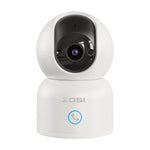 Caméra ZOSI 360° noire avec suivi automatique et lentille centrale HD

