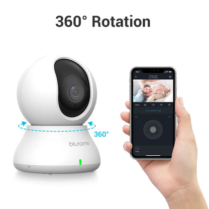 camera-interieure-wifi-2k-360-surveillance-smartphone avec une vision 360°