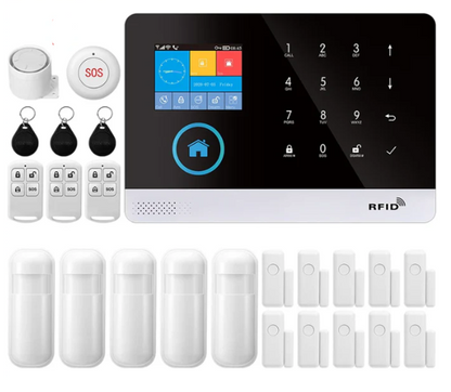 Système d’Alarme WiFi PGST vec Capteurs, Télécommandes & App Mobile Tuya
