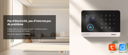 Système d’Alarme WiFi PGST – Maison Intelligente avec Capteurs, Télécommandes & App Mobile Tuya

sirène 100 décibels