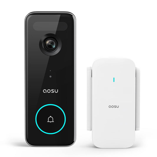 Sonnette vidéo intelligente AOSU 5MP avec bouton lumineux et WiFi 5GHz

